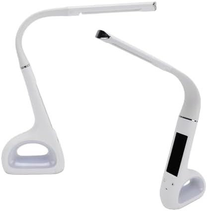 Hidyliu Adjustable LED Desk Lamp with Eye Protection for Office Work, Reading, and Studying (White)