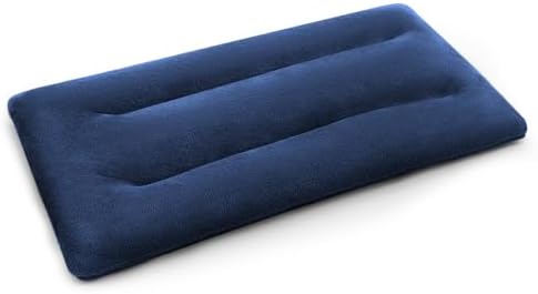 Microwave Heating Pad 6 x 12 Small Heating Pad Microwave, Microwave Bean Bag Heating Pad for Neck and Shoulders, Moist Heat Pack Pillow Warm Compress for Knee, Muscles, Joints, Wrist (Dark Blue)