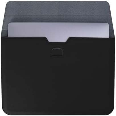 PU Leather Laptop Sleeve Case with Stand for 2026 MacBook Neo 13 A3404, 2026-2022 Air13.6'' M5 A3449 M4 A3240 M3 A3113 M2 A2681, 2018-2021 Air 13'', Laptop Bag for 2016-2022 Mac Pro13, Black