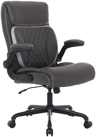 Youhauchair Executive Office Chair, Leather Computer Desk Chair, Dark Brown