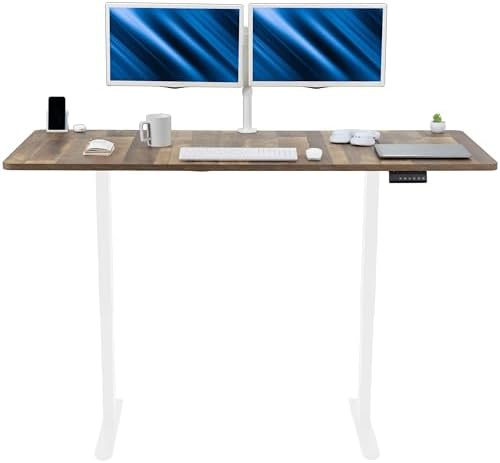 VIVO Reclaimed Wood 71 x 30 in Standing Desk, DESK-KIT-E2W7P