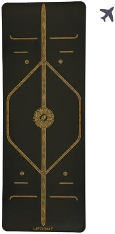 Liforme Travel Yoga Mat - Patented Alignment Design, Advanced Non-Slip Grip