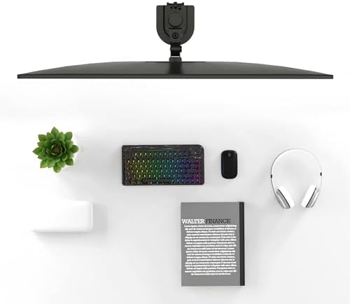 Pholiten Single Monitor Stand, 13-32 Inch, Black