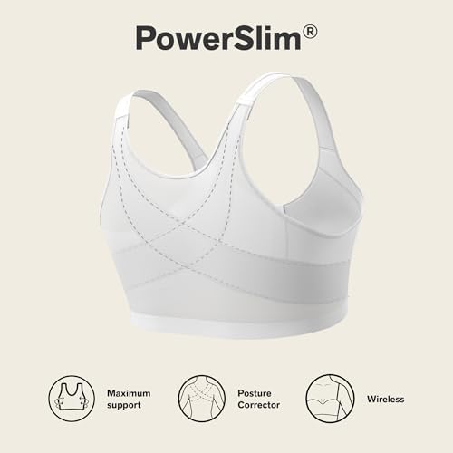 Leonisa Multi-Functional – Posture Corrector Bra Wireless Front Closure Bra for Women Full Coverage