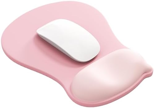 Ergonomic Gel Wrist Rest Mouse Pad, Comfort Mouse Pad with Wrist Support, Non-Slip Rubber Base, Design Desk Accessories Mat for Home Office Computer Laptop
