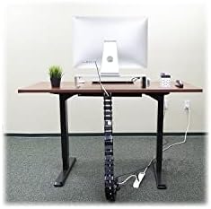 Mount-It! Cable Management Spine, 50" Desk Cord Organizer