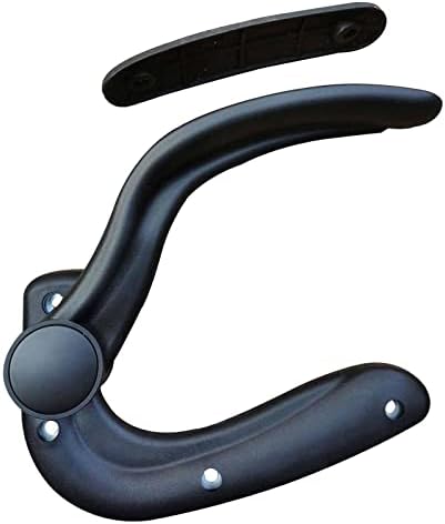 Amagogo Replacement Adjustable Arms for Office Chair Support Arms and Elbow Hardware Comfort Replaces Gaming Chair Armrest Pads with Arm Pads, Black