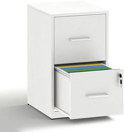 2 Drawer File Cabinet with Lock,Metal File Cabinet for Home Office