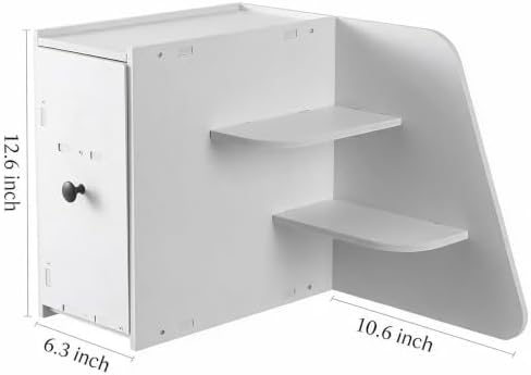 Desktop Shelf Organizer, 3-Tier L-Shaped Desk Corner Storage Rack