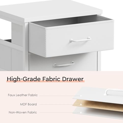 Maihail 3 Drawer File Cabinet on Wheels Fits A4 Size for Home Office