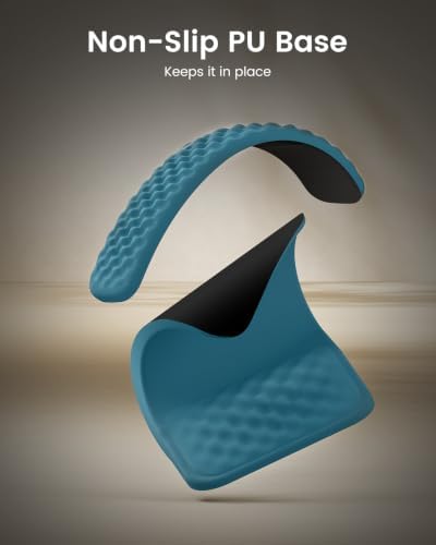 ProtoArc KMP50 Ergonomic Mouse Pad with Wrist Rest, Lycra Surface, Blue