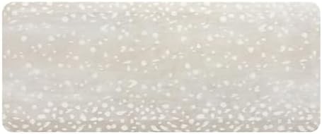 House of Noa Nama Standing Mat – Anti-Fatigue Kitchen Mats for Floor, Cushioned & Non-Slip Kitchen Comfort Mat for Standing, Thick Foam Anti-Fatigue Mat for Kitchen & Workspaces, Fawn Shea 22" x 54"