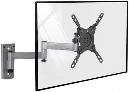 Mount-It! Lockable RV TV Mount for Camper, Trailer, Motorhome, Truck & Boat, Full Motion, Quick Release, Rust-Resistant Aluminum, Dual Wall Plates for Indoor & Outdoor, 19-43 TVs, 33 lbs, VESA 200x200