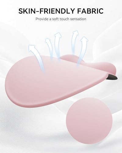 Laborio Ergonomic Mouse Pad with Wrist Rest for Desktop(2 Pack, Light Pink)