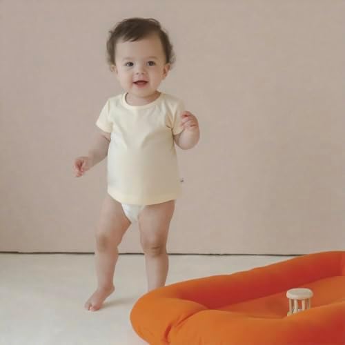 Baby Lounger Newborn 0-24 Months, Home and Travel Infant Cushion-Orange