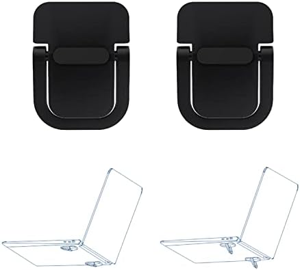 2pcs Keyboard Stands, Mini Laptop Stand for Desk, Portable Laptop Stand Compatible with MacBook Air Pro, Dell XPS, Lenovo, HP More. (Black)
