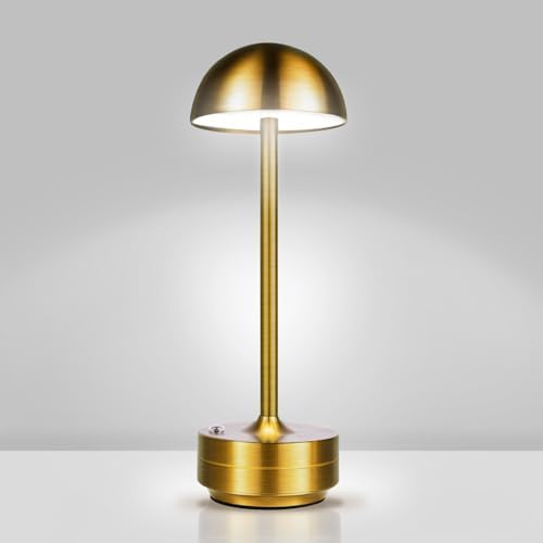 Cordless LED Table Lamp Rechargeable Table Lights Outdoor Gold