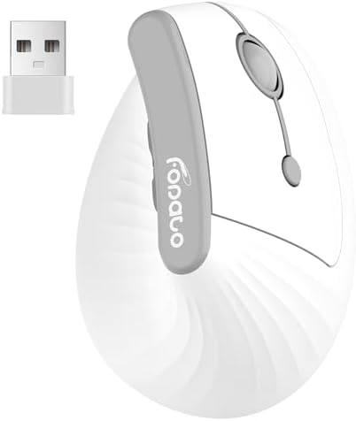 Ergonomic Vertical Mouse, Silent Wireless Bluetooth Mouse