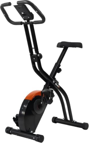 ATIVAFIT 5-in-1 Foldable Exercise Bike for Home, Upright & Recumbent Indoor Bike with 16-Level Magnetic Resistance, Resistance Bands, Quiet Cardio, Adjustable Seat