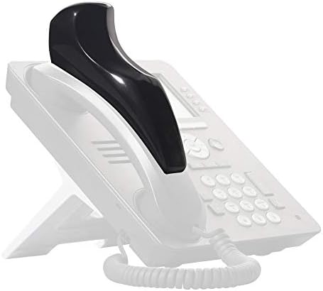Softalk II Phone Shoulder Rest, Landline Office Telephone Accessory with Nonslip Ergo-Grip Cushion and Self-Adhesive Tape Attachment, Black