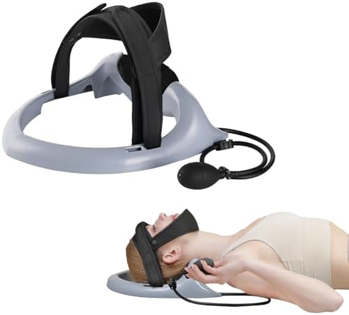 ECOGUN Posture Neck Exercising Cervical Spine Hydrator Pump, Relief for Stiffness, Relieves Neck Pain, Curve Restorer Gray