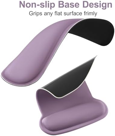 MOSISO Wrist Rest Support for Mouse Pad & Keyboard Set, Ultra Violet