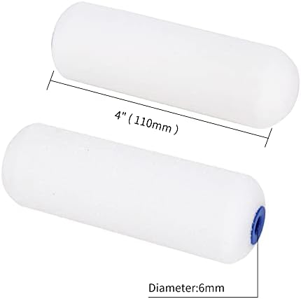 Mister Rui Mini Foam Paint Roller, 10 Pack, 4 Inch Small Paint Roller