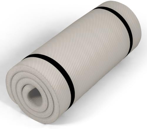 Tone Fitness 1" Extra Thick Yoga Mat, Exercise & Pilates Mat with Strap