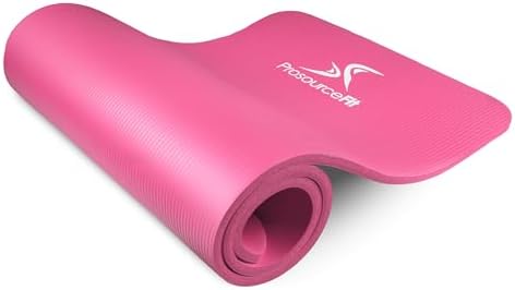 ProsourceFit Extra Thick Yoga and Pilates Mat, 71-inch Long High Density Exercise Mat with Comfort Foam and Carrying Strap