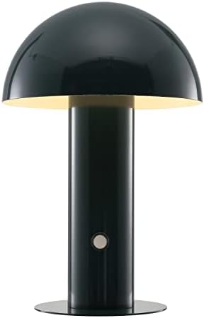 JONATHAN Y Boletus Mushroom Desk Lamp 10.75" Metal LED, Forest Green