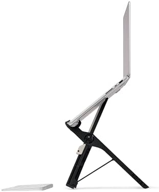 Roost V3 Plus - Ultra Portable and Adjustable Laptop Stand - Quick-Release Height Adjustment, 5 to 14 inch Screen Lift, Patented Rigid Folding Structure and Self-Adjustings Laptop Grips | Onyx Color