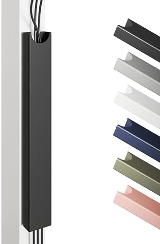 Desktronic Magnetic Cable Management Tray — No Drill Under Desk Cord Organizer, Holds 10 Cables, Reinforced Steel Cable Holder for Home Office, Gaming Setup & Sit-Stand Desks