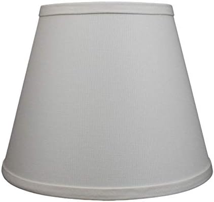 FenchelShades.com Lampshade 6" Top Diameter x 10" Bottom Diameter x 8" Slant Height 6x10x8" with Spider Attachment Diameter 0.4 Inch for Lamps with a Harp (Ivory)