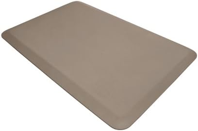 NewLife by GelPro Anti Fatigue Mat: Eco-Pro Foam Anti-Fatigue Comfort Mat - Standing Desk Pad - Professional Floor Mats for Commercial & Industrial Work - 20” x 32” Non Slip Ergonomic Mat - Taupe