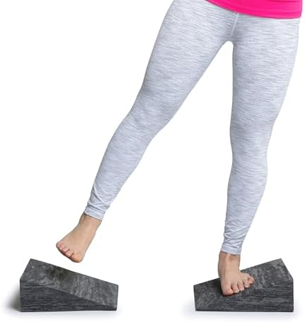 OPTP PRO-Slant – Professional Foam Incline Squat Wedge Pair and Slant Board for Squats- Workout Squat Wedges for Rehabilitation and Stretching of the Calf, Ankle and Foot