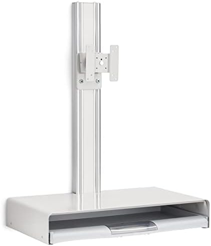 Displays2go Wall Workstation, White