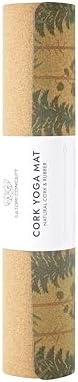Cork Yoga Mat with Natural Rubber Base, Extra Size, Thickness and Support, Excellent Cushion & Grip, Non-Slip, Non-Toxic, Sweat-Resistant, Sustainable, Eco-friendly Exercise Mat