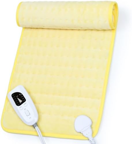 Heating Pad,Electric Heating Pads,Heating Pad for Back,Yellow,24x12 Inch