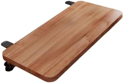 Desk Extension Shelf Board Keyboard Tray Ergonomic for Home Office, Practical Supplies for Computer Table Arm Rest Expansion- Walnut Color