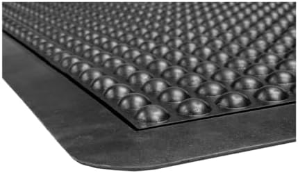 Crown Yoga-Flex, 36" x 48", Black High/Low Bubble Surface, Rectangular