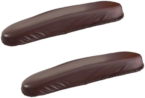 Office Chair Arm Covers Leather Office Removable Armrest Covering Stretch Water Resistant Chair Seat Hand Rest Protector for Computer Desk Chairs 1 Pair Wine Red