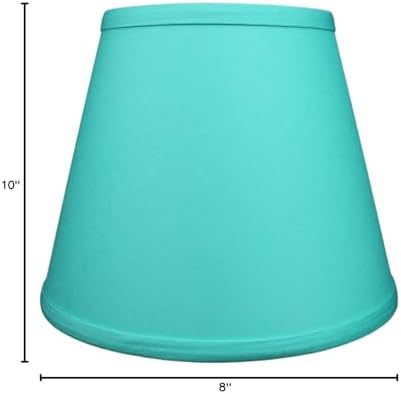 FenchelShades.com Lampshade 6" Top Diameter x 10" Bottom Diameter x 8" Slant Height 6x10x8" with Spider Attachment Diameter 0.4 Inch for Lamps with a Harp (Linen Pool)