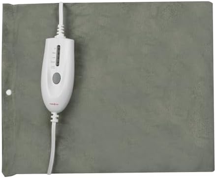 TheraCare Deluxe Moist & Dry Heating Pad, 12" x 15", Gray