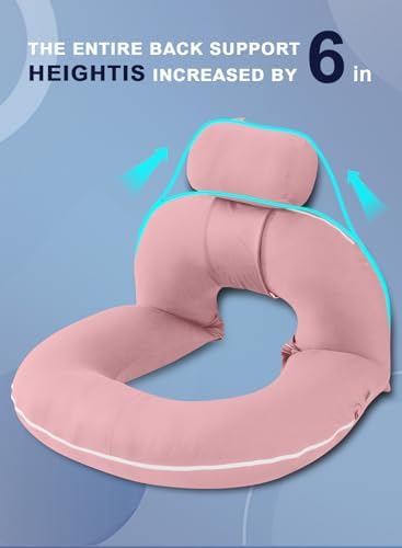 INSEN Reading Pillow, Back Pillow for Sitting in Bed and Couch