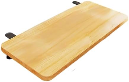 Desk Extension Board Clamp-on Keyboard Tray Portable Ergonomic Arm Rest Expansion Platform for Home Office- Wood Color
