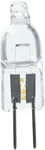 Sylvania 58650 10-Watt 12-Volt Tungsten Halogen Quartz Lamp with Clear Finish and G4 Bi-Pin Base, 1 Pack # 10T3QCLRP