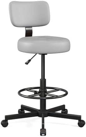 Drafting Chair with Backrest, Tall Desk Chair for Standing Desk