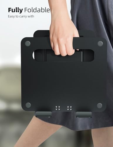 Nulaxy Pull-Out Height Adjustable Laptop Stand for Desk, 22 LB Support