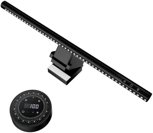 ARES WING Monitor Light Bar with Remote & Sedentary Alert, USB Desk Lamp