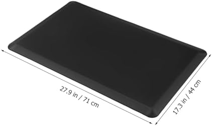 Black Anti Fatigue Floor Mat 44x71x1.2cm for Kitchen Cashier